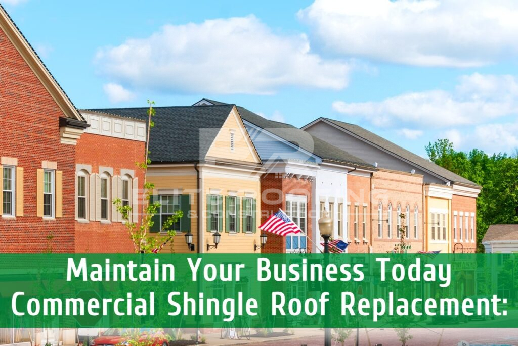 Commercial shingle roof replacement