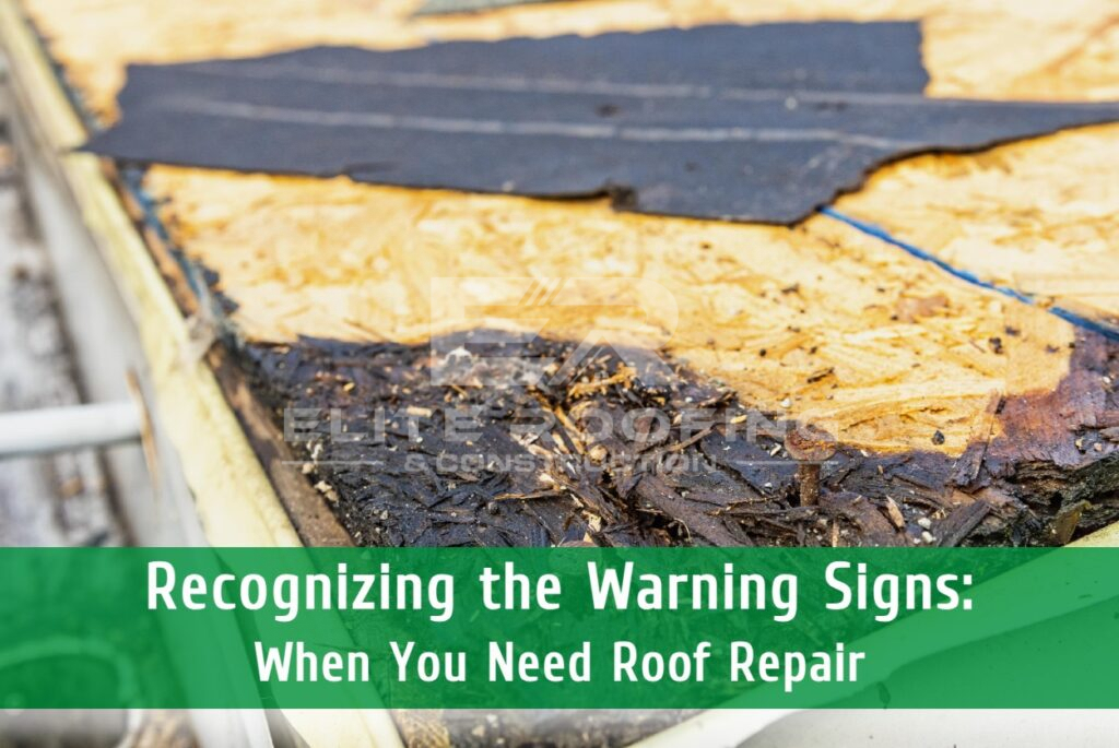 Elite Roofing Ohio signs of roof repair needed